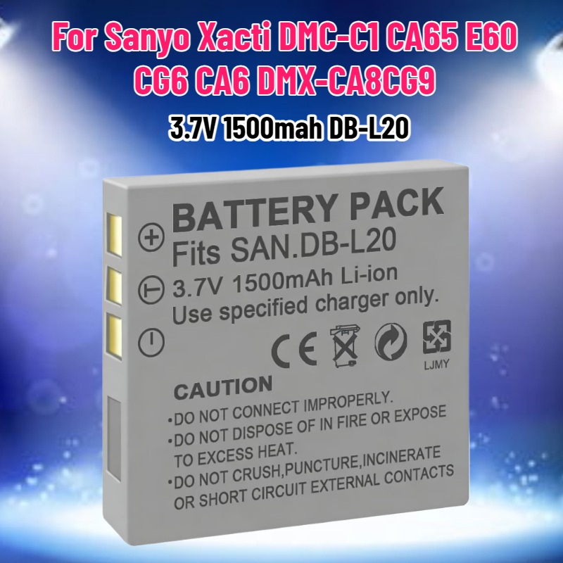 Drone Battery - 3,7V 1500mAh DB-L20 Akku für Sanyo