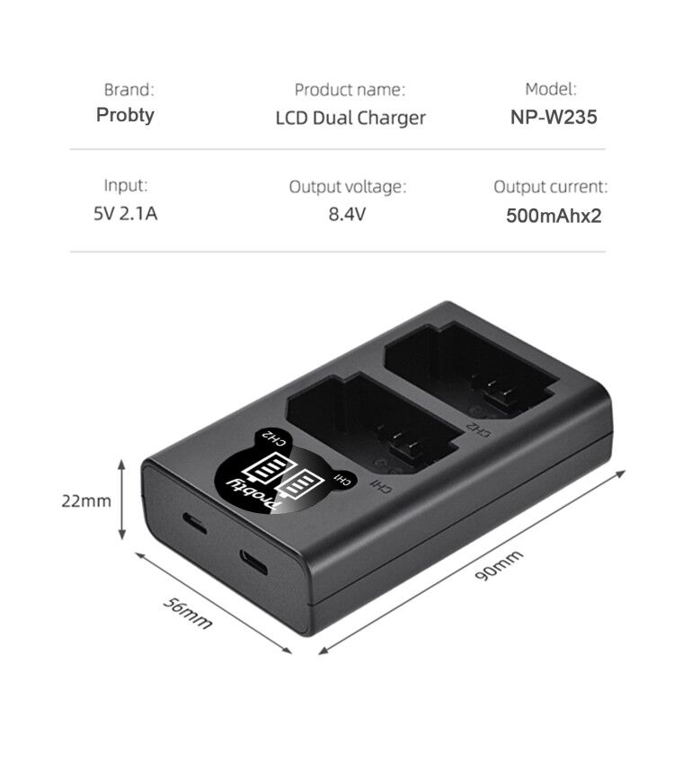 2200 mAh NP-W235 NP W235 Akku  – Drone Battery Bewertung und Preis